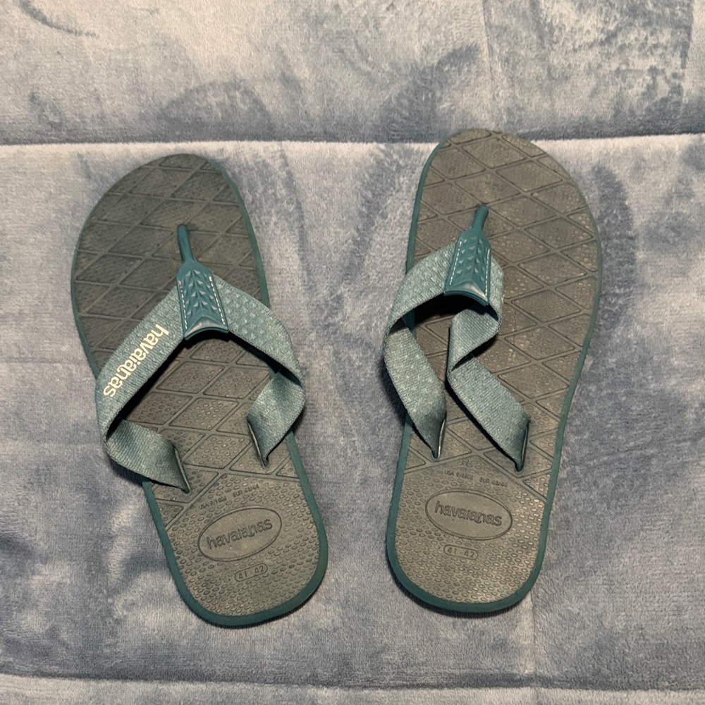 Havaianas Ocean Blue Flip Flops
